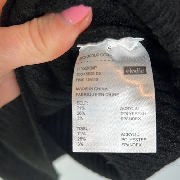 Elodie Crewneck Ribbed Crop Sweater NWT Small - Picture 4 of 4